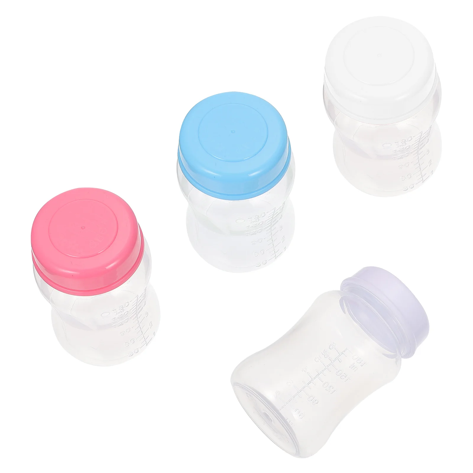 

4 Pcs Wide Neck Bottle Milk Collection Portable Holder Fresh Keeping Baby Pp Breast