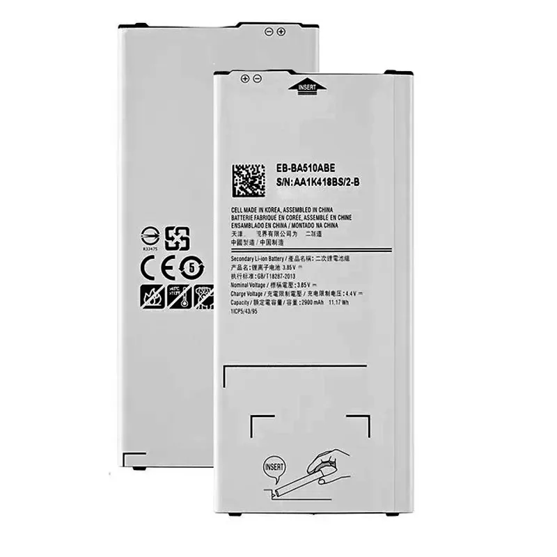 EB-BA510ABE 2900mAh Battery For Samsung Galaxy A5 2016/2015/2017/2018 A510 A510F A5100 A510M A510K A510S