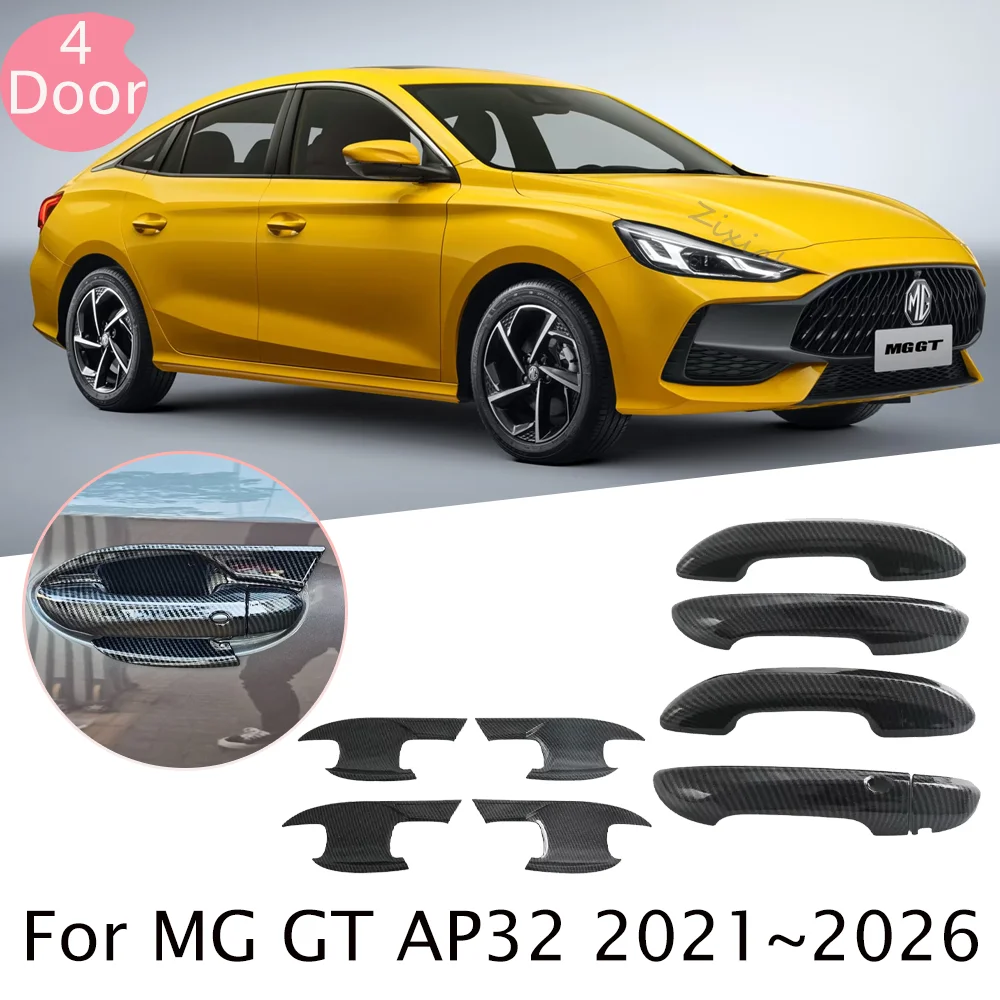 

For MG GT AP32 2021~2026 2022 2023 2024 2025 LHD Exterior Door Handle Protect Cover Door Bowl Anti-scratch Modified Accessories