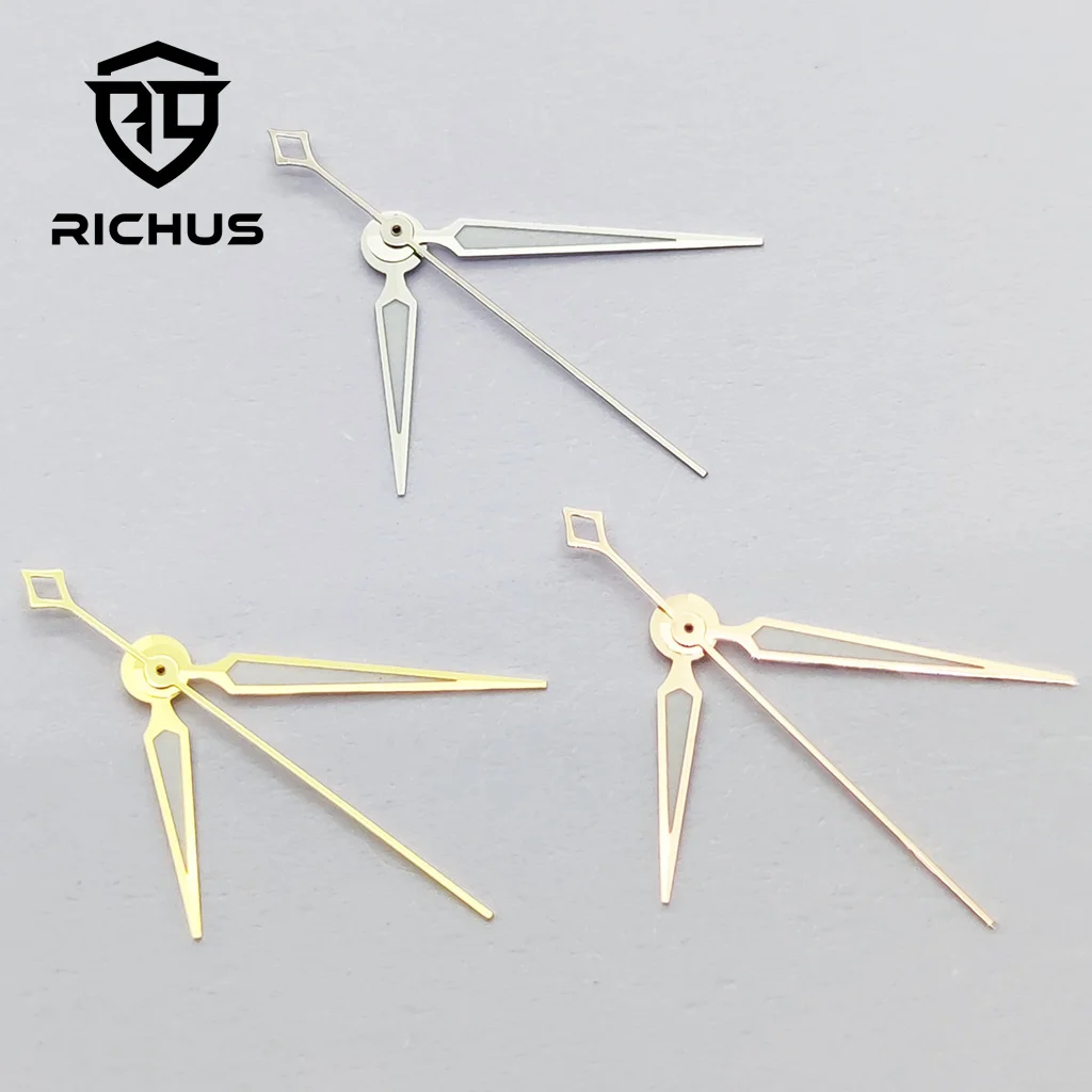 RICHUS Silver Gold Rose Gold Watch Hands Fit NH34 NH35 NH36 Movement Watch Accessories