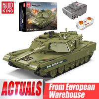 Mould King 20033 Military Tank Toys The Remote Control M1A2 Main Battle Tank Building Block Assembly Car Brick Set Kids Gift