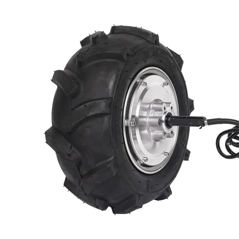 

100N.m High Torque Gear Hub Motor 12inch 500w With Tractor Tire For Agricultural Robot