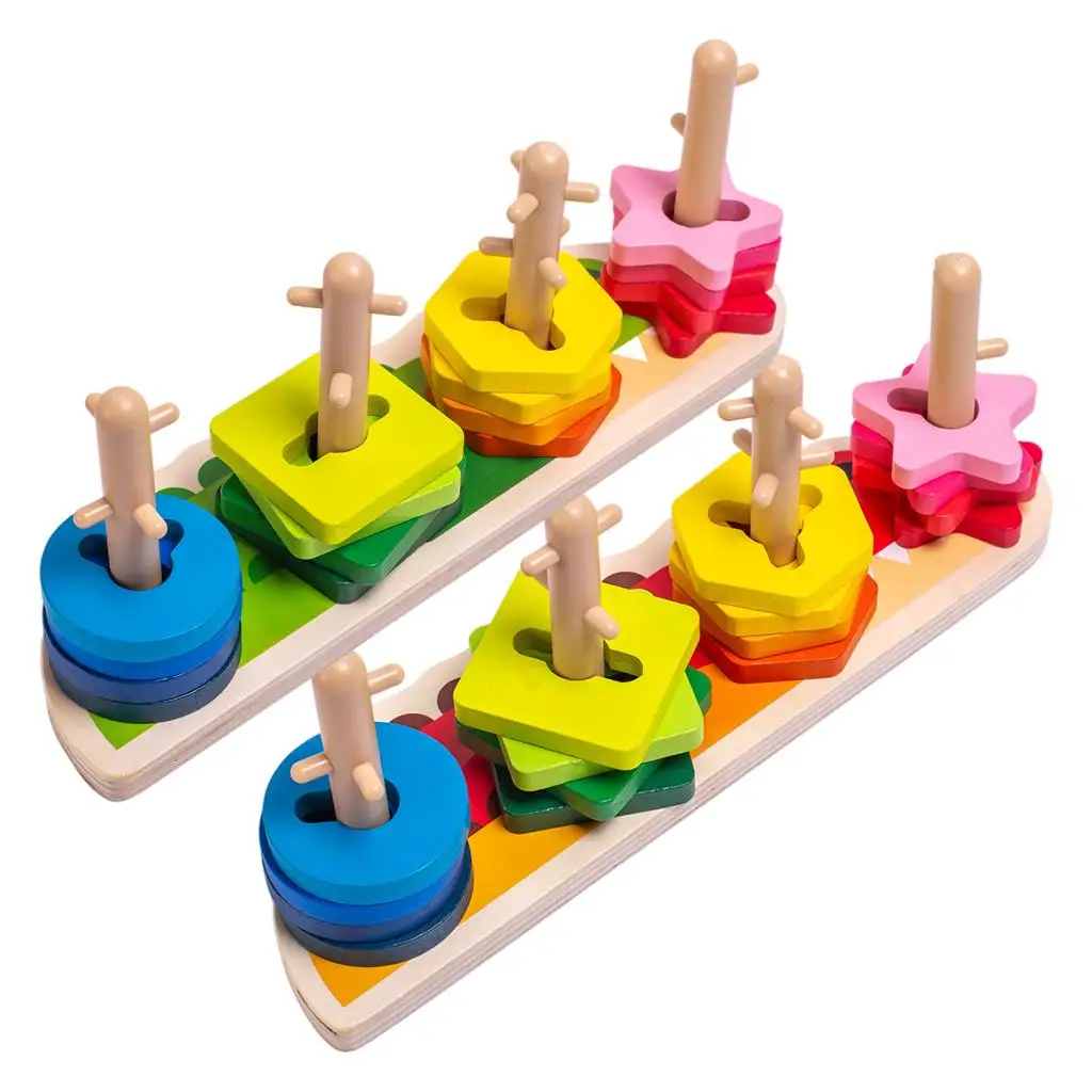 

Деревянные игрушки-сортеры: геометрические фигуры, игры на сопоставление, игрушки для складывания