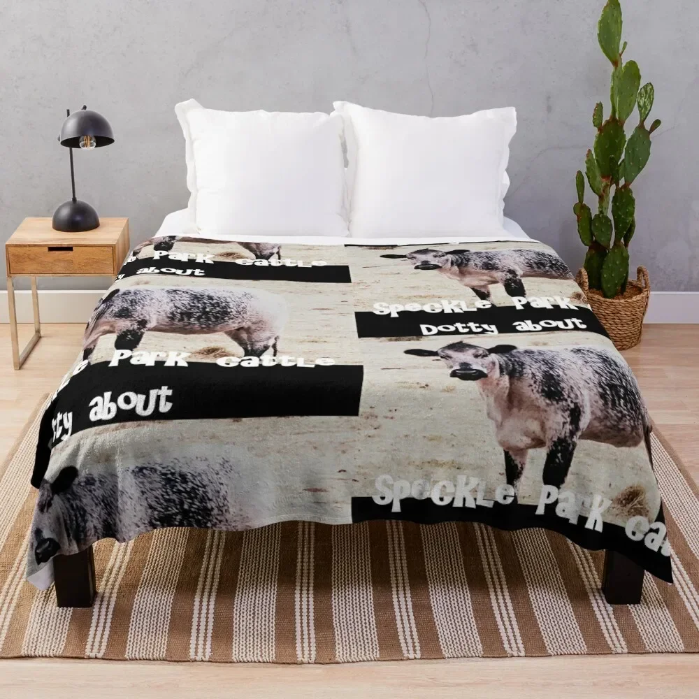 

SPECKLE PARK CATTLE PROMOTIONAL, DOTTY ABOUT Throw Blanket Soft Luxury Designer Blankets