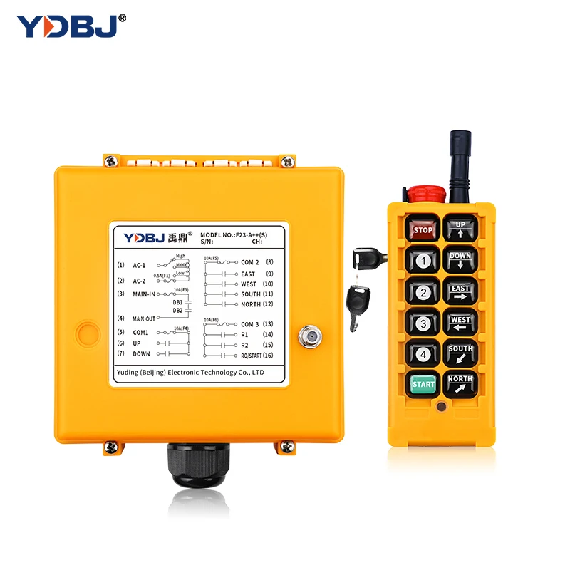 A++ Professional Customization 8 Buttons Single Speed Handle Industrial Crane Wireless Remote Control Hoist Radio Remote Control