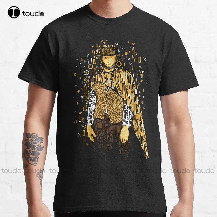 Klimt Eastwood Klassieke T-shirt Clint Eastwood Vrouw Shirts Outdoor Eenvoudige Vintag Casual T Shirts Xs-5Xl Custom Gift Nieuwe Populaire