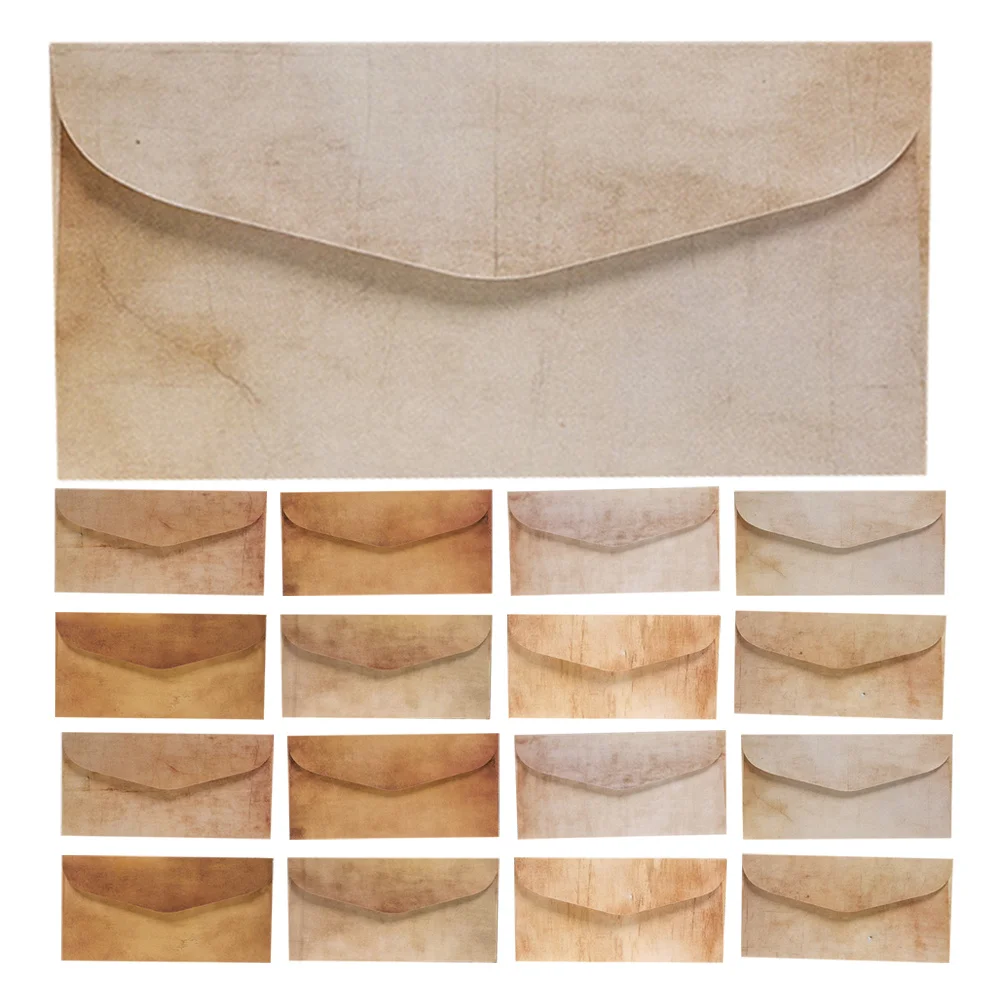 80 szt. Kopert w stylu vintage, eleganckie zaproszenia, dekoracje retro, wytrzymały materiał, artykuły na przyjęcie weselne, puste kartki, składane koperty