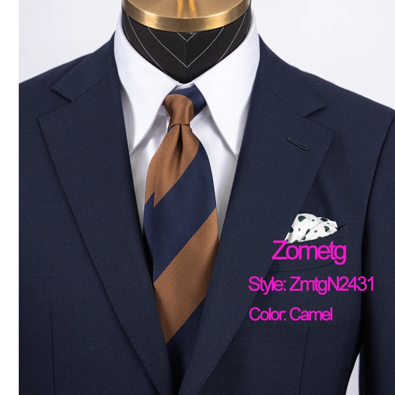 Corbata de alta calidad, corbatas de 9cm, corbatas para hombres, corbatas con tira TN, corbatas de boda, corbatas verdes Zometg a la moda