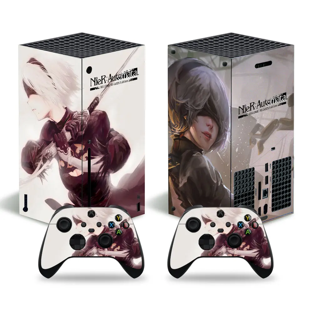 Beauty Style skórka naklejka naklejka na konsolę Xbox Series X i 2 kontrolery seria Xbox X skórka naklejka Viny
