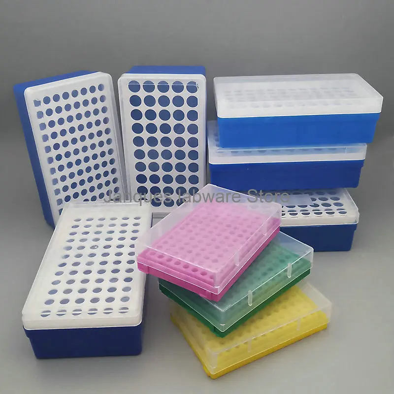 

4pcs/lot 0.2/0.5/1.5 or 2/5/10 or 15/50ml plastic Centrifugal tube Storage Rack Lab 50/72/96/100 holes PCR tube PP Storage Box