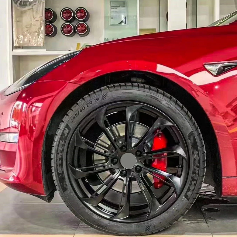 تخصيص جنوط السيارات مزورة 17 18 19 20 21 22 بوصة محور عجلات سبيكة 5x114.3 ملحق عجلة سيارة الركاب ل تسلا نموذج Y 3 X S