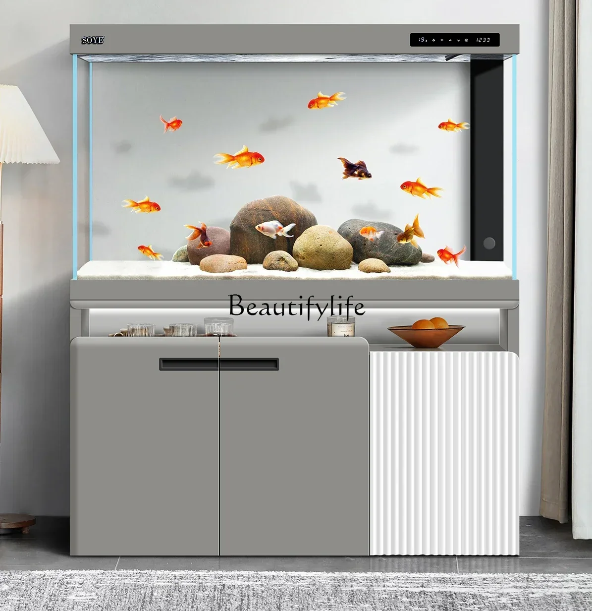 

FG26Partition Bottom Filter Intelligent Floor Large Super White Aquarium Screen Ecological Home