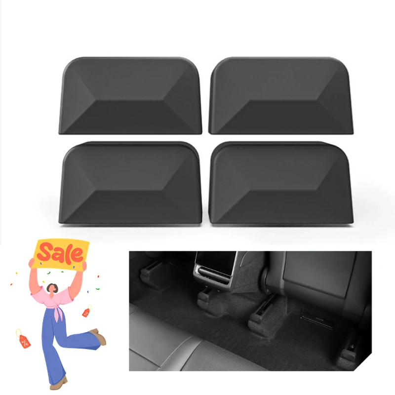 Seat Rail Protection Cover for Tesla Model 3 Y Juniper 2025 Pulley Anti Kick Plug Anti-collision New Model3 Highland Accessories