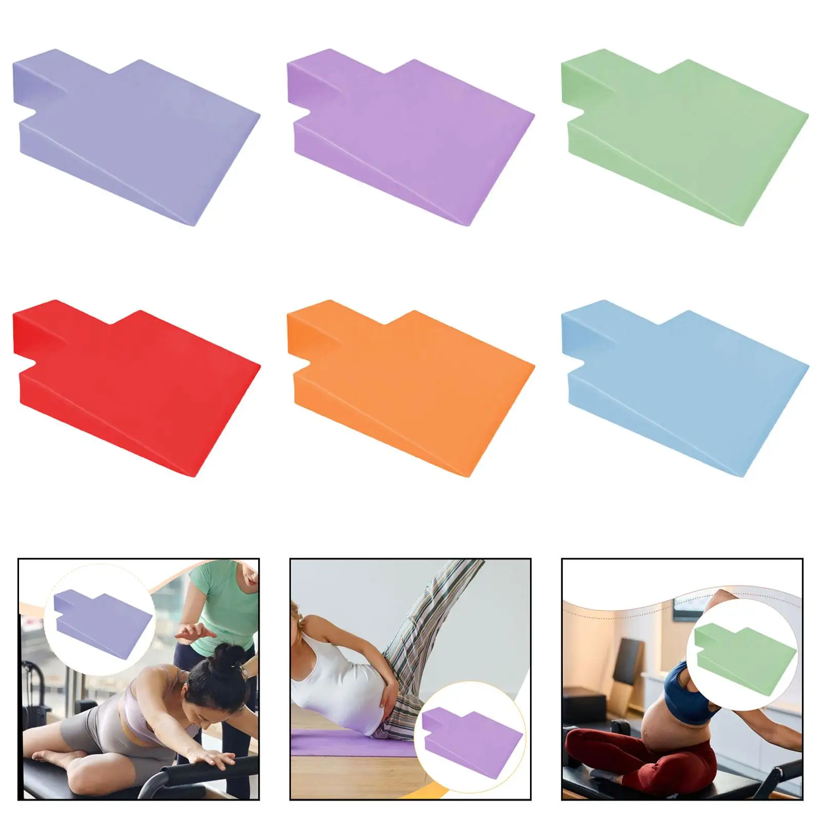 

Мягкая клиновидная подушка для пилатес-реформера: практичная губчатая подкладка для упражнений, повышающая комфорт при фитнесе на полу, для домашнего использования и студий.