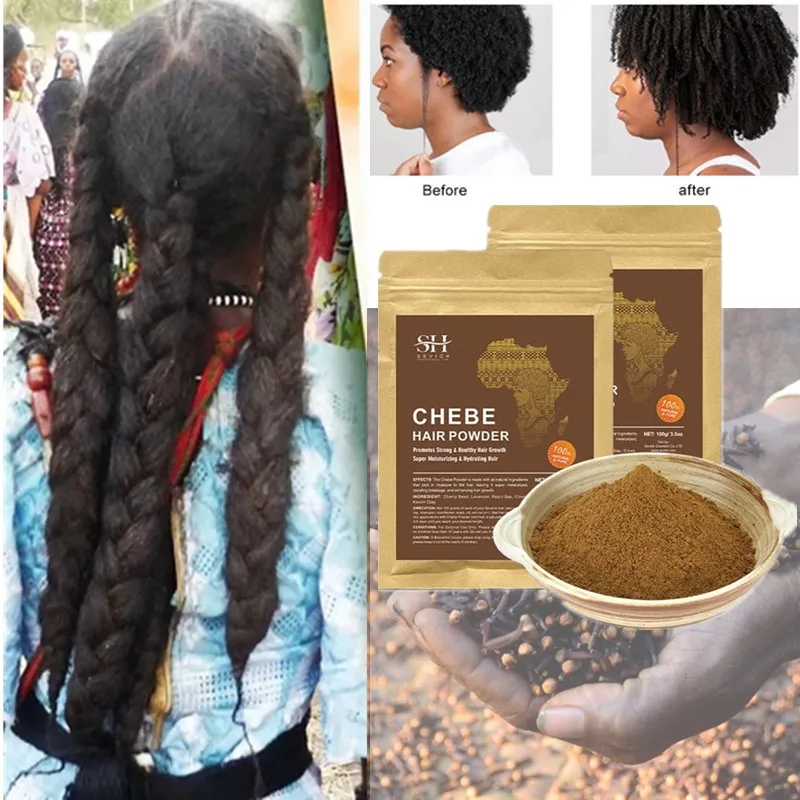 

Sevich 100% Chebe Powder Effective Growthing Hair Improves Hair Density Nourishes Follicles Fast Regrowth Hair Product 100g