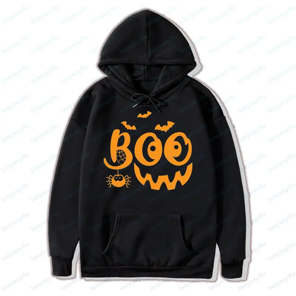 هالوين بو هوديس Hocus Pocus قمصان الخريف الرجال النساء بلوزات هالوين مضحك القمم اليقطين ابتسامة الوجه المطبوعة الشارع الشهير