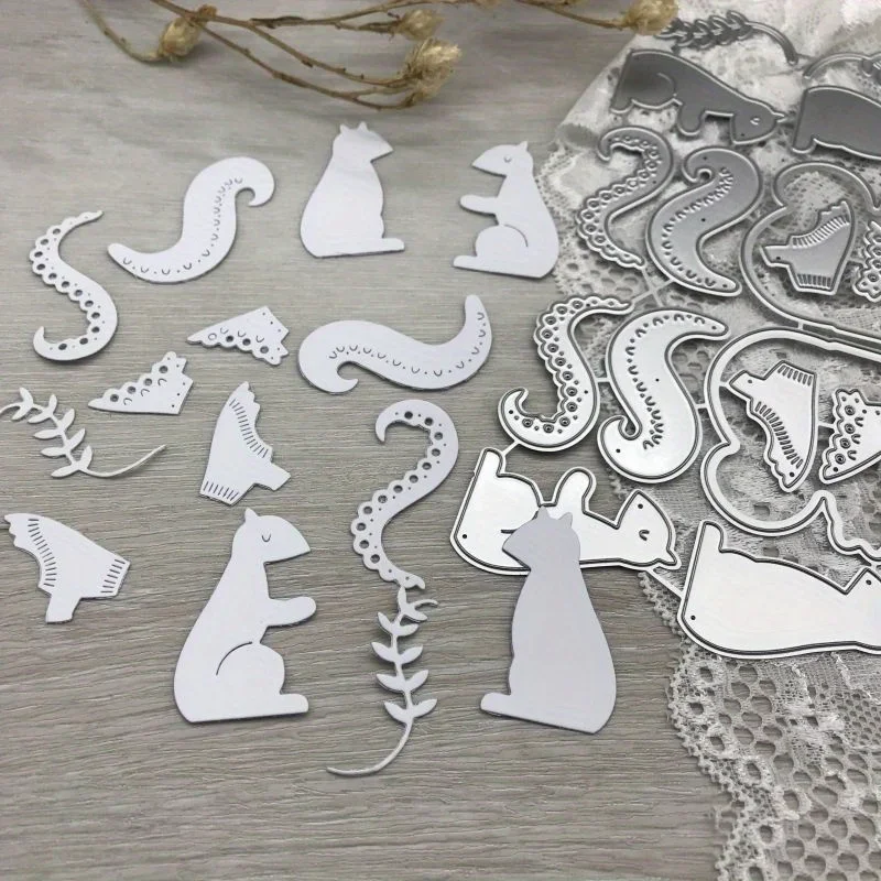 1pcs Piggy Craft metal cutting dies cut die mold squirrel decoration Scrapbook paper craft blade punch stencils dies