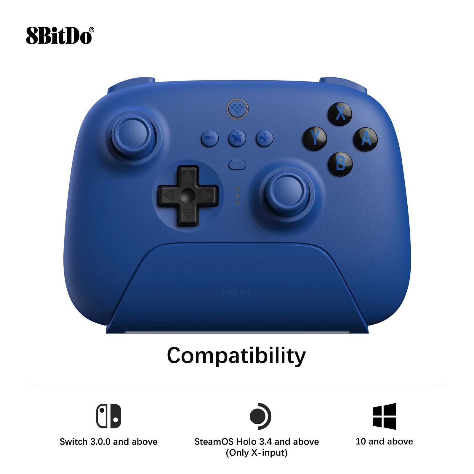 8BitDo Ultimate Wireless Bluetooth Gaming Controller with Charging Dock for Nintendo Switch and PC, Windows 10, 11, Steam Deck