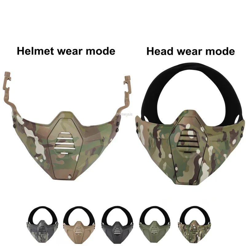 Máscara táctica Airsoft media cara Protección CS - imagen 3