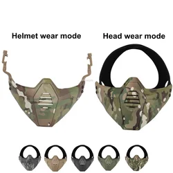 Tactical Half Face Masks CS Game Protective Mask Airsoft Paintball Hunting Shooting Airsoftsports Mask