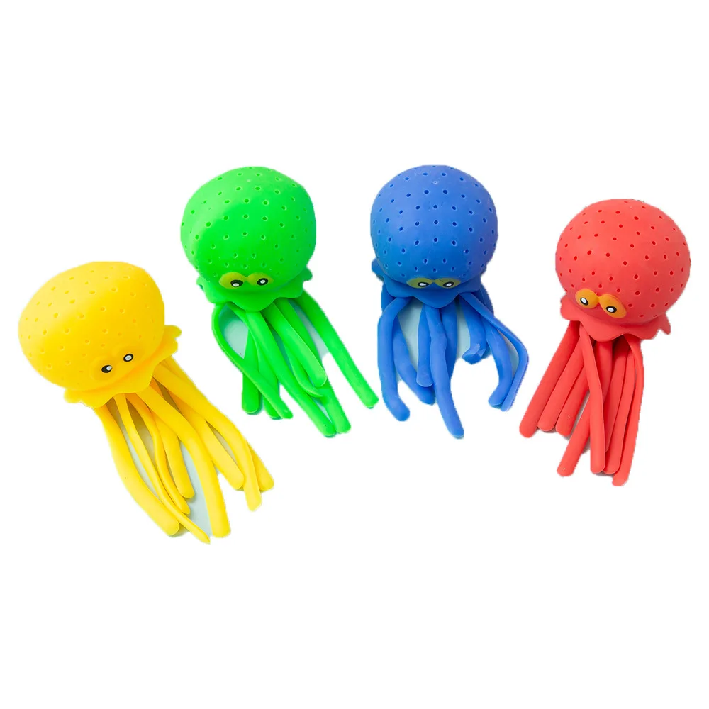 Water-absorbing Octopus Pinch Stress Relief Fidget Toy TPR Decompression Bathing Toy Playing Water Pool