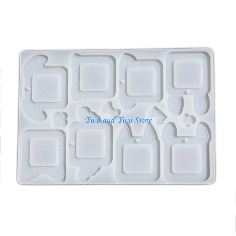 HX6F قالب حلية تعليق صورة حيوان قوي، قوالب إطار صور حيوانات سهلة التنظيف للمجوهرات والإكسسوارات الإبداعية