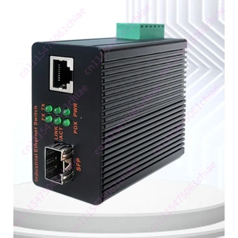 Industrial Grade Fiber Optic Transceiver 100Gigabit 1 Optical 1 Electrical Single Mode Single Fiber Switch