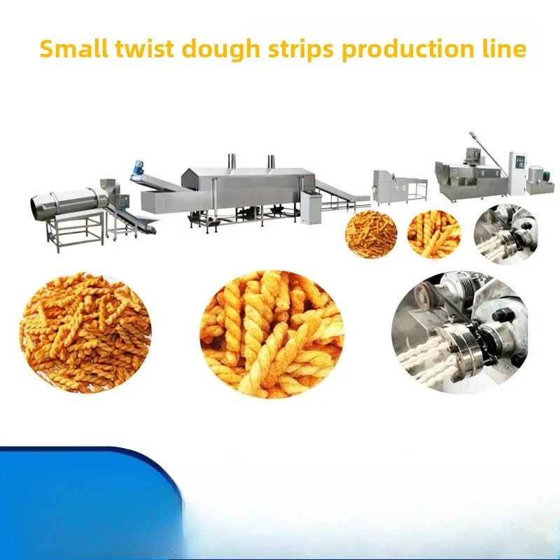 New Stainless Steel Xi'an Small Twisted Doughnut Equipment Deep-Fried Extrusion Puffing Machine