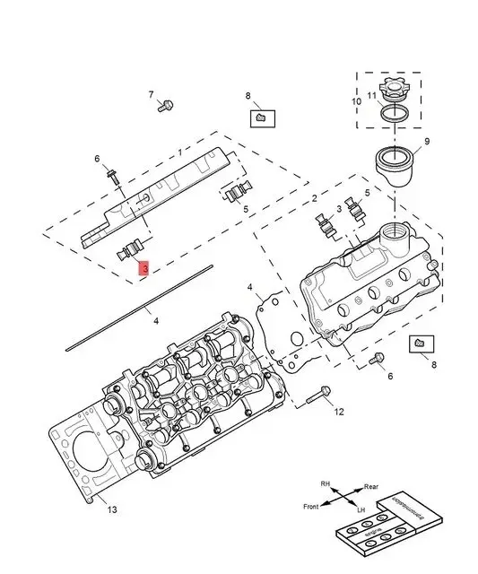 1pcs) 2 models Camshaft cover check valve for Chinese SAIC ROEWE 750 MG7 2.5L V6 engine Auto car motor parts LZN100220