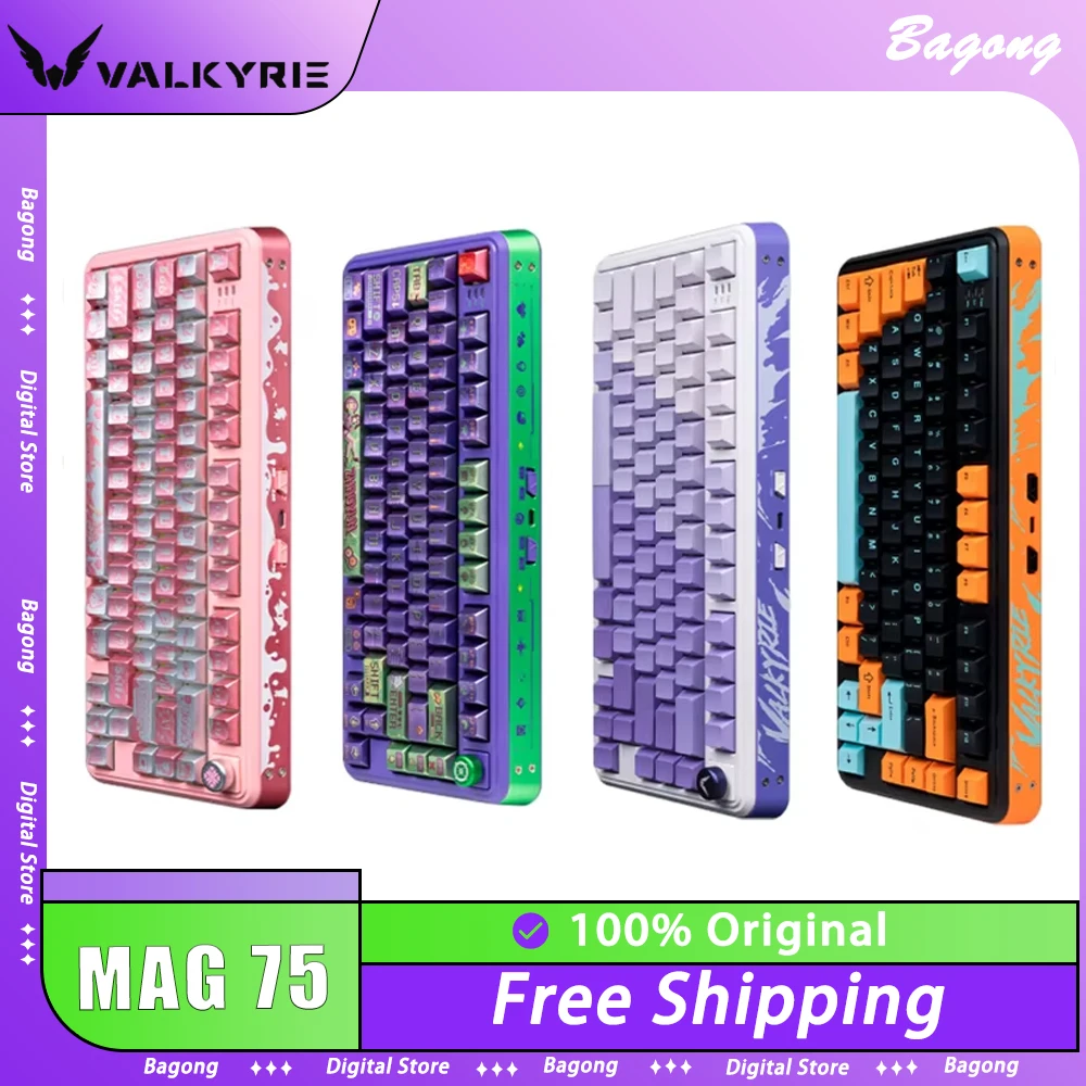 VALKYRIE VK MAG 75 Magnetic Switch Mechanical Keyboard 8000Hz Polling Rate 0.01RT Gaming Keyboard Valorant Custom PC Accessories