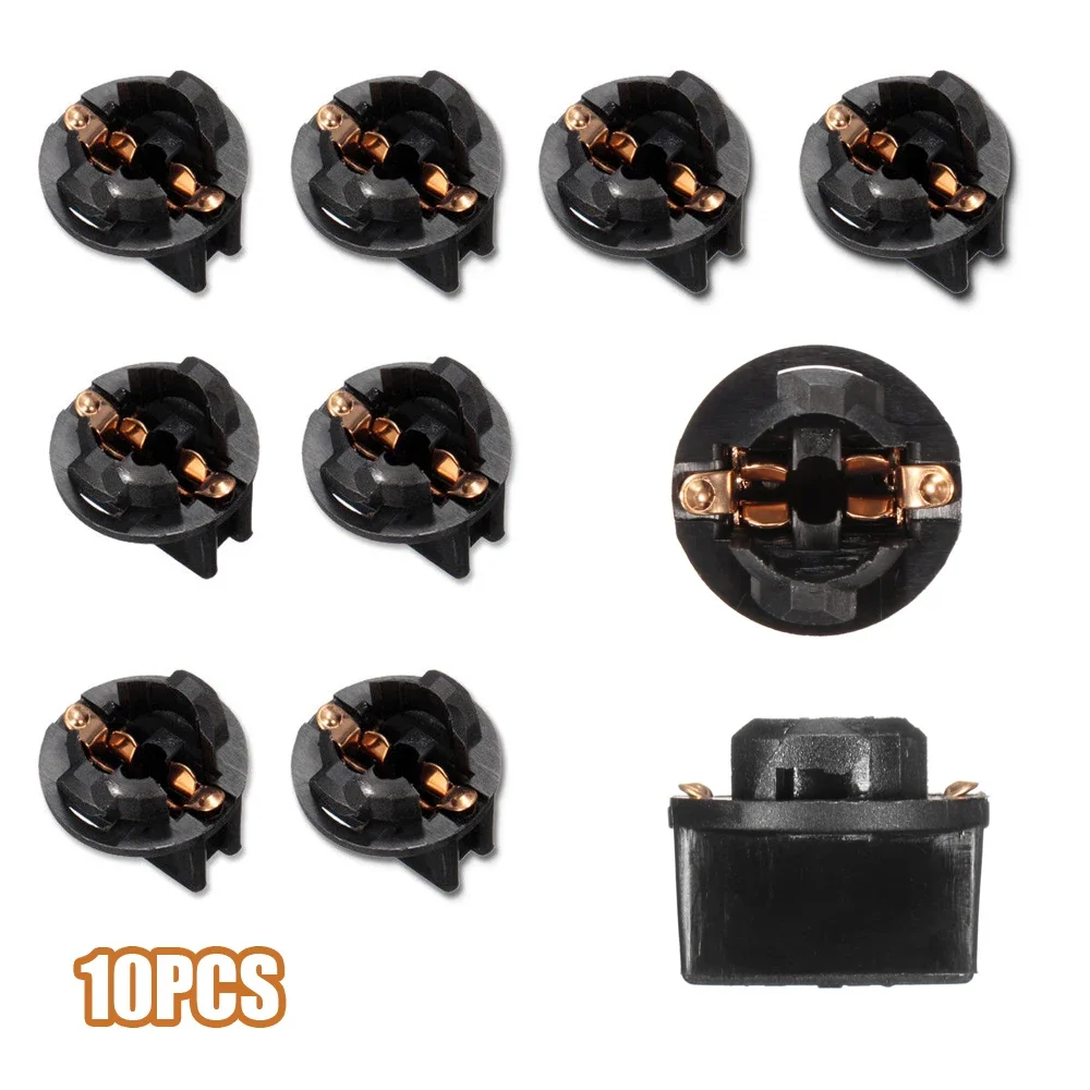 10Pcs Car Lights Dash Bulb Plug Holder Car Socket Dashboard Instrument Panel Socket T10 W5W 168 194 Twist Lock Wedge Bases