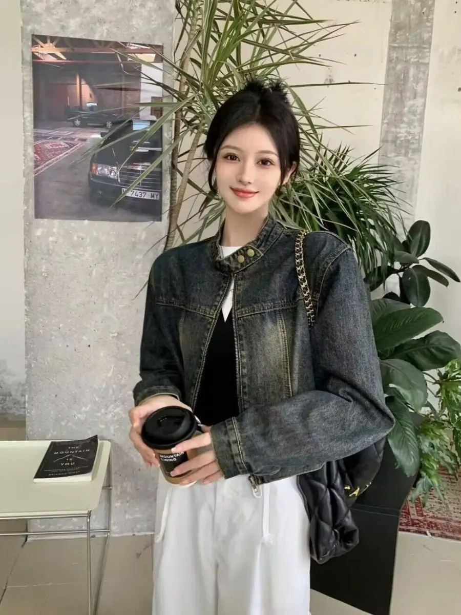 

Women'S Autumn Jackets 2025 Winter Coat Woman Fleece-Lined Short Warm Solid Pure Simple Basic Ladies Front Pocket Button Style