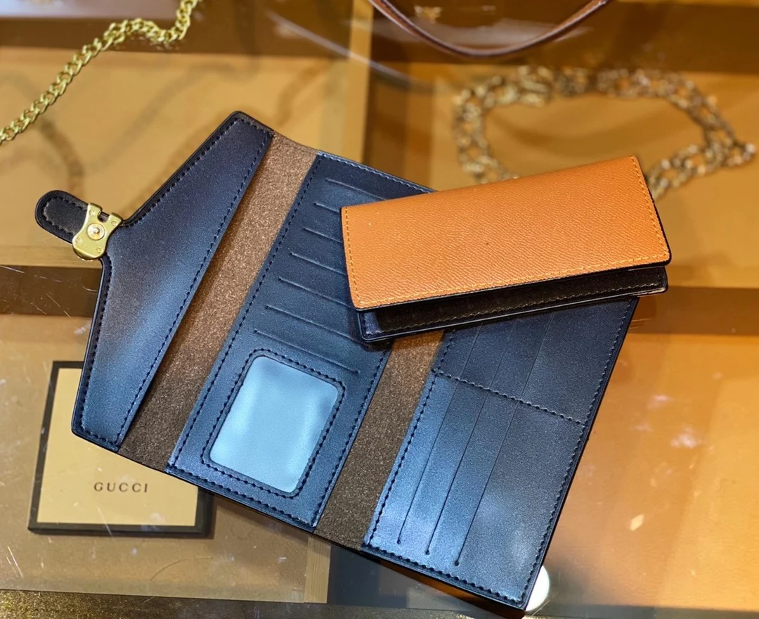 2024 High quality wholesale purse ladies brand Long Wallet With Coin And Card Wallet For Women wallets card holder with box