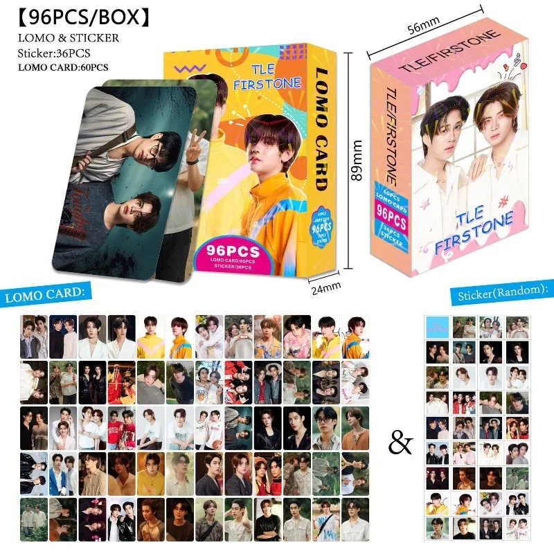 96 tlefiestone polaroid star collection card sticker postcard lomo card