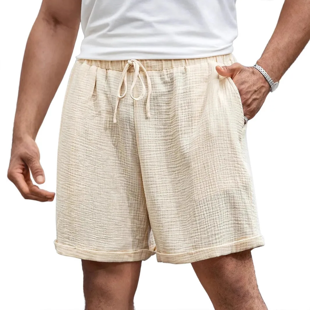 

Joggers Shorts Men Loose Cotton Large Pocket Work Tactical Short Pants Casual Knitted Shorts