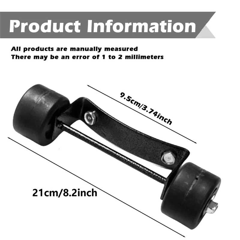 GOOD-범용 파티오 히터 휠 액세서리 파티오 히터 휠, 브래킷 + 검정색 휠, 교체