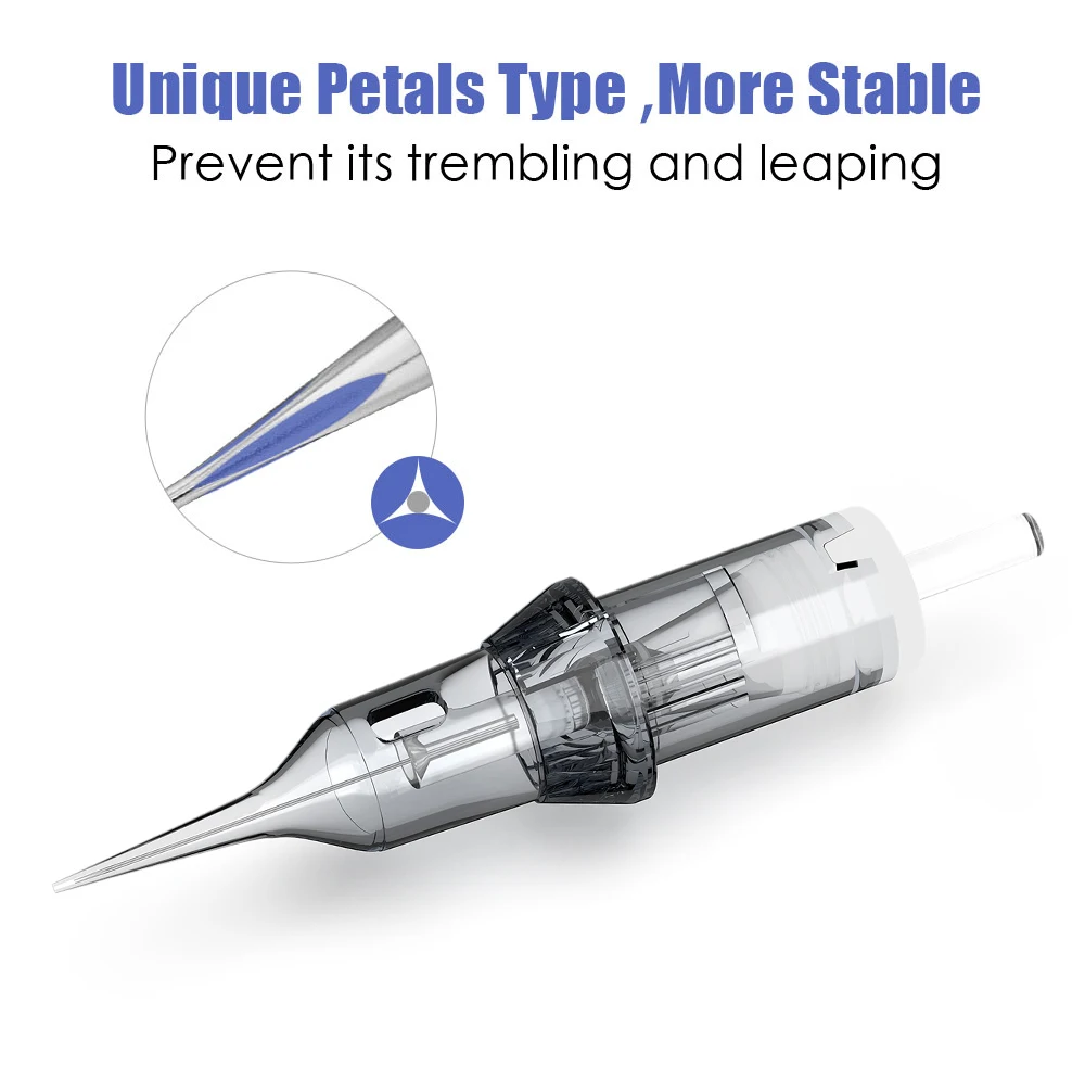 10PCS Newest Tattoo Needles Eyebrow Permanent Makeup Tattoo Cartridge 1R 0.16MM 3RL 11U For Lip Fit Universal Tattoo Machine Pen
