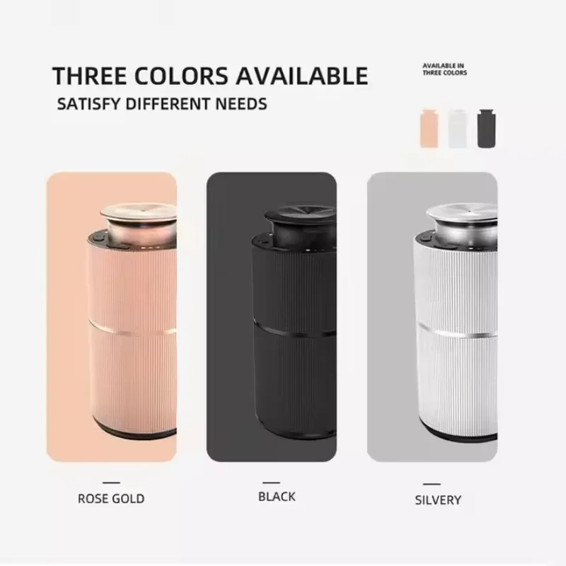 Novo design 2 em 1 usb recarregável difusor de perfume de óleo de carro botões de toque elétricos spray automático ambientador de carro