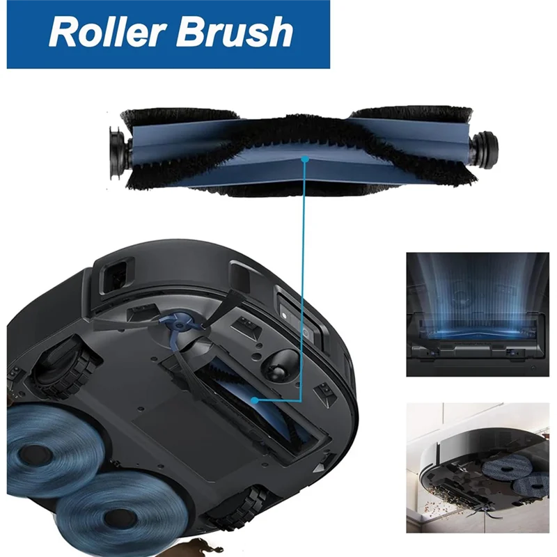 Cooking Appliances For Eufy X10 Pro Omni Robot Vacuum Cleaner Main Side Brush Hepa Filter Mop Cloth Dust Bags Spare Parts