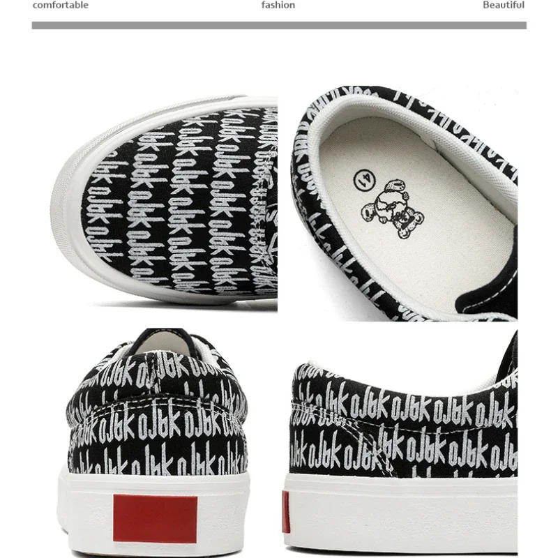 Designer Canvas Casual shoes for men  Flats Vulcanized Shoes Original printed sneakers male Skateboard street shoes men Tennis