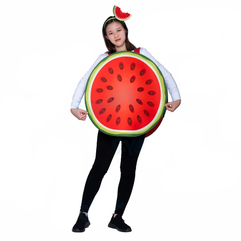 

Carnival Halloween Watermelon Cosplay Red Costume Kindergarten Stage Children's Adult Performance Costume