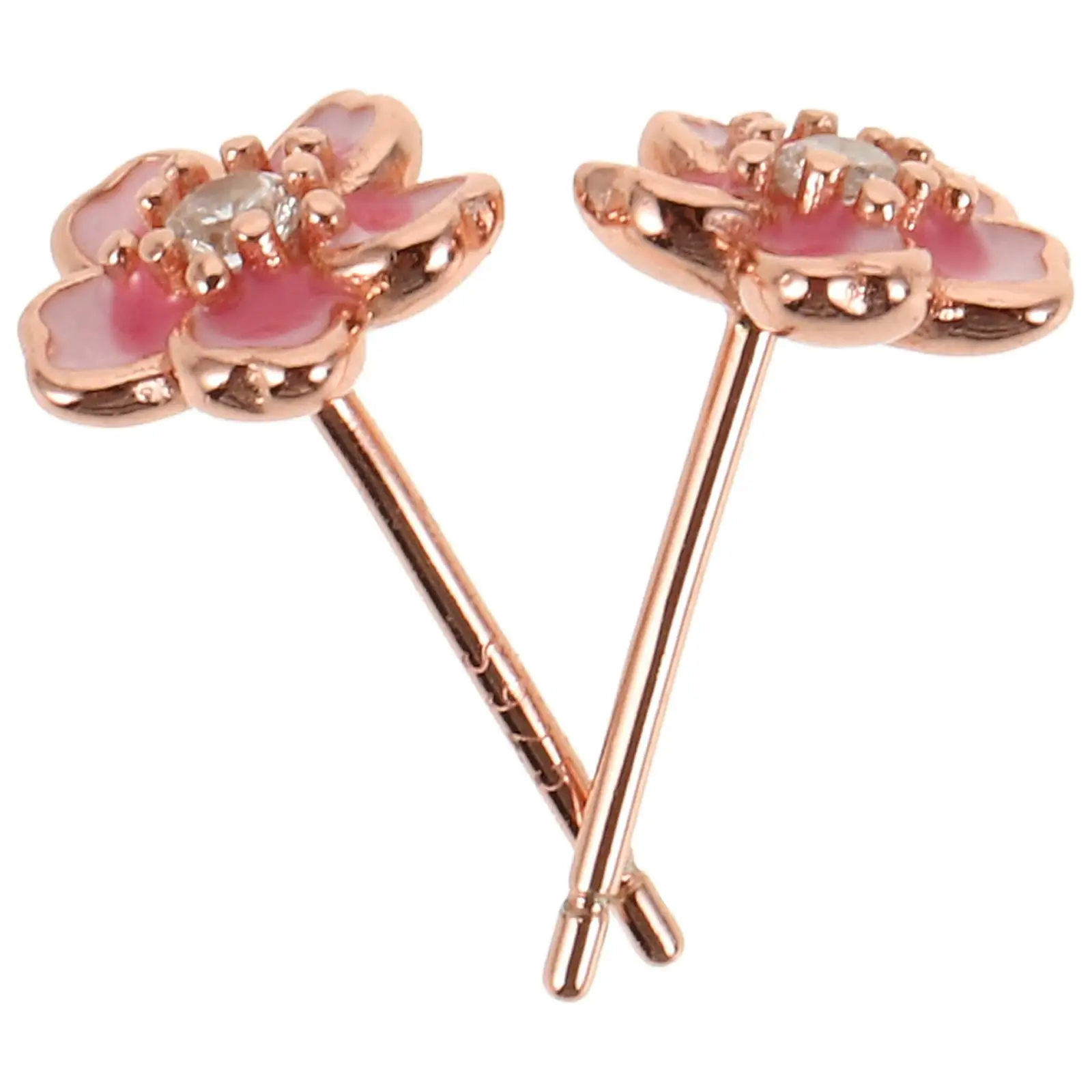 

Cherry Blossom Earrings Stainless Steel for Women Plated Jewelry Luxury Sample 925 The Flowers Miss
