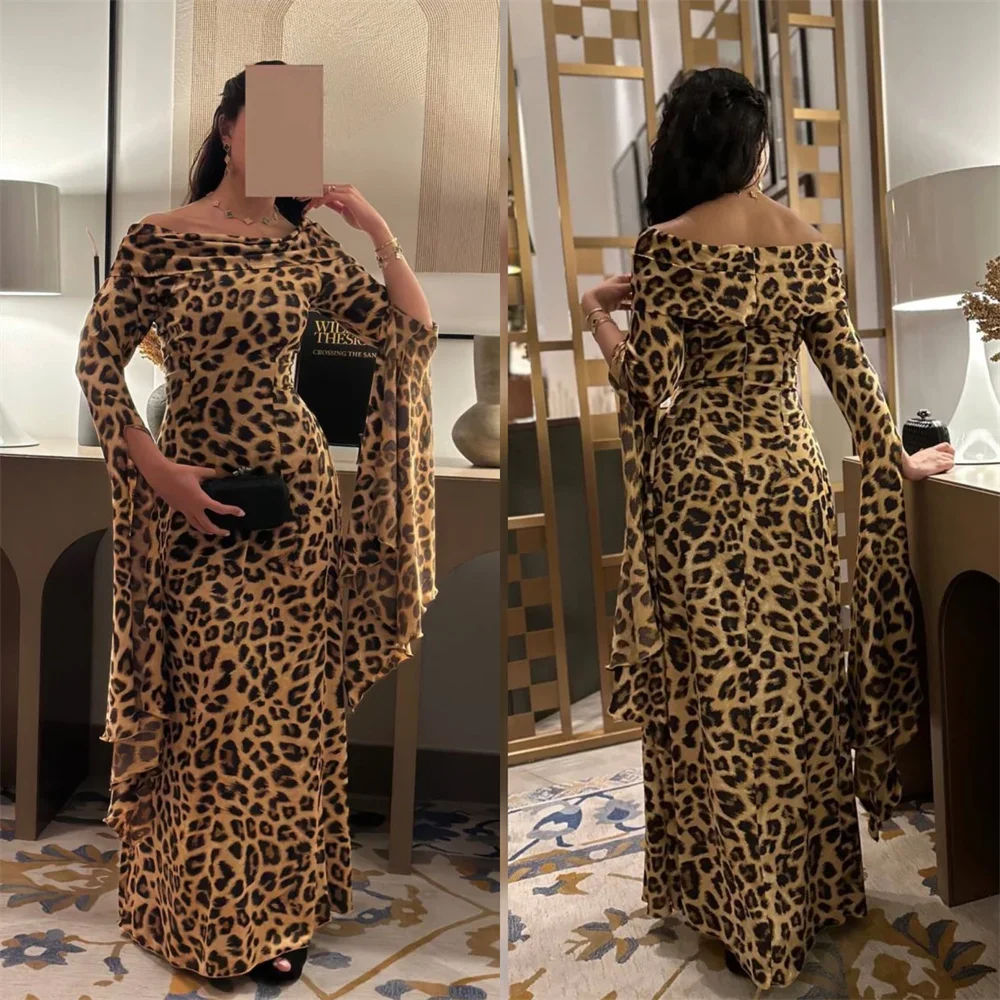 

Customized Formal Gown Prom Dearin Scoop Neckline Column Floor Length Skirts Vertically Bespoke Occasion Dresses Saudi Arabia Ev