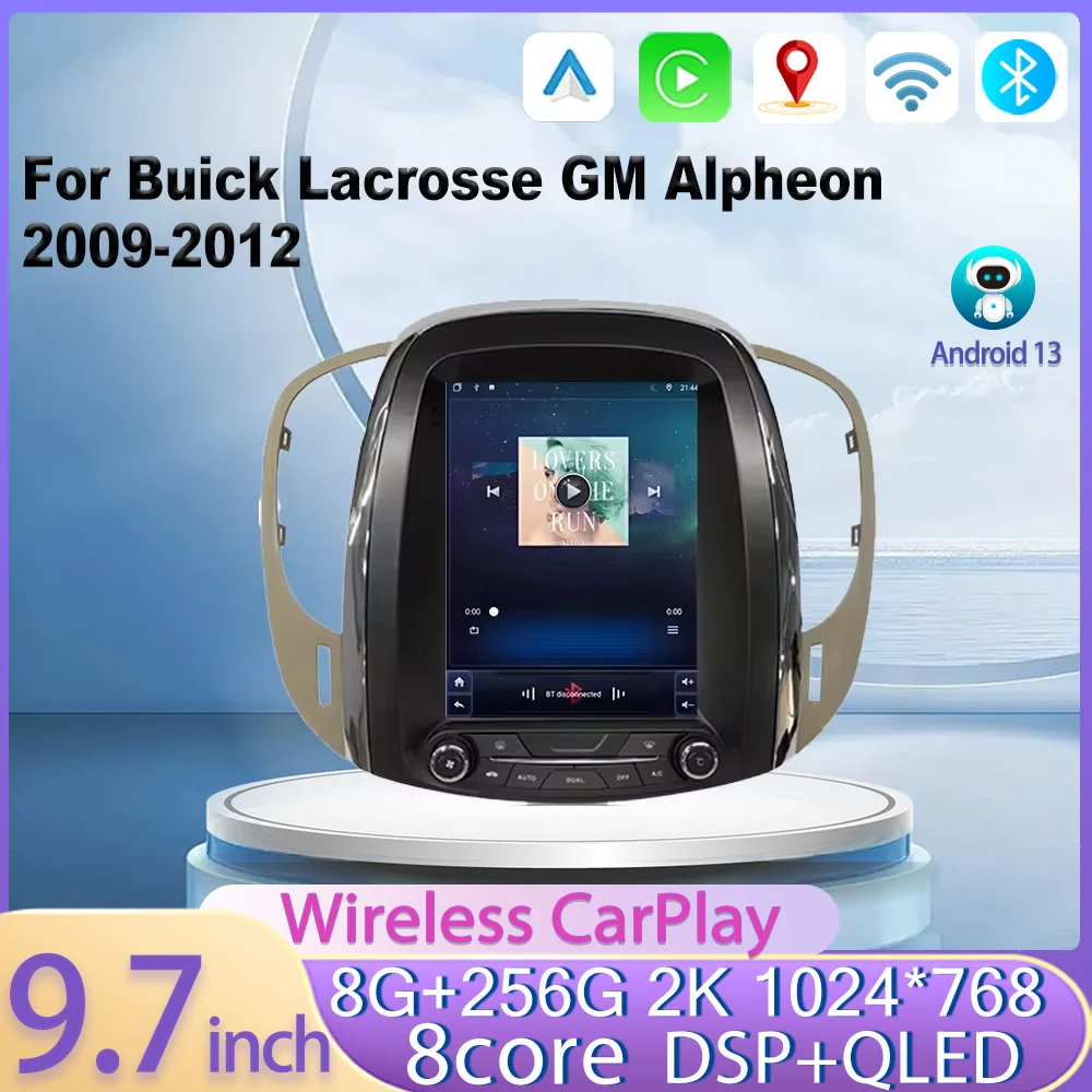 Android 9,7 дюймов для Buick Lacrosse GM Alpheon 2009-2012 Автомобильный видеомультимедийный автоплеер GPS-навигация без 2din DVD 5G Wi-Fi