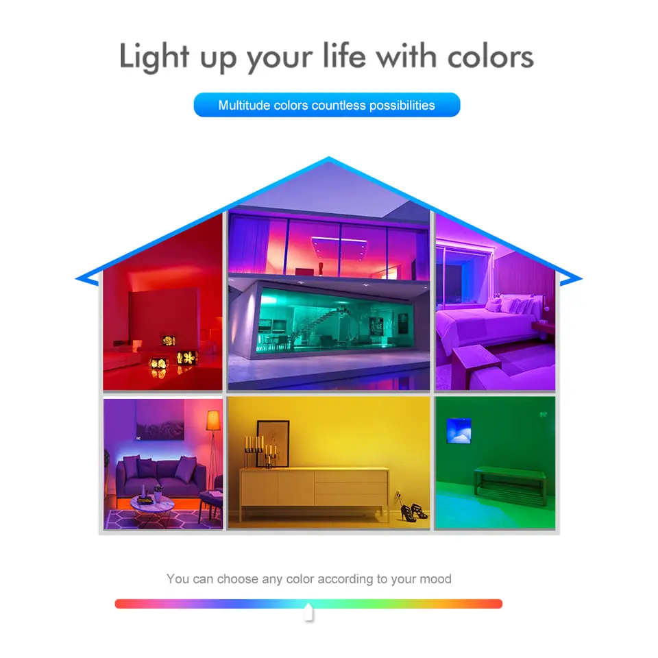 Smart Zigbee USB Led Lights Tuya Wifi RGB led Strip DC5V 5050 Smart Led TV Back Lighting Wok With  Alexa Google Home - 6