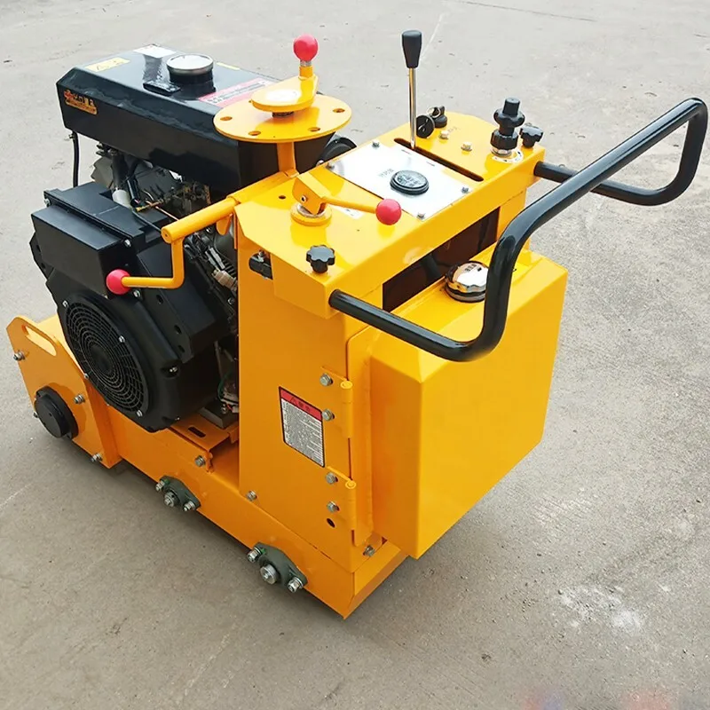 Concrete pavement milling machine Hand-pushed hair pulling and chipping machine