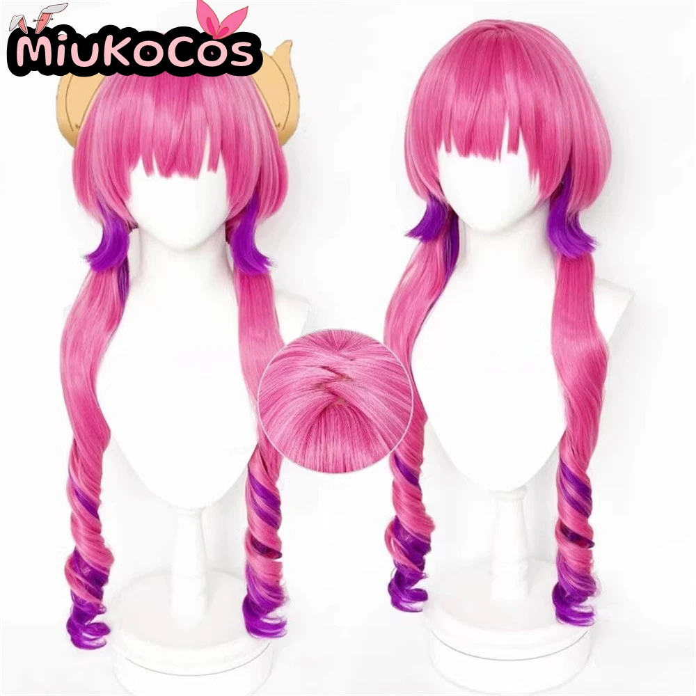 В НАЛИЧИИ Илулу Косплей Парик Мико Косплей Аниме Мисс Кобаяши Дракон Горничная Косплей