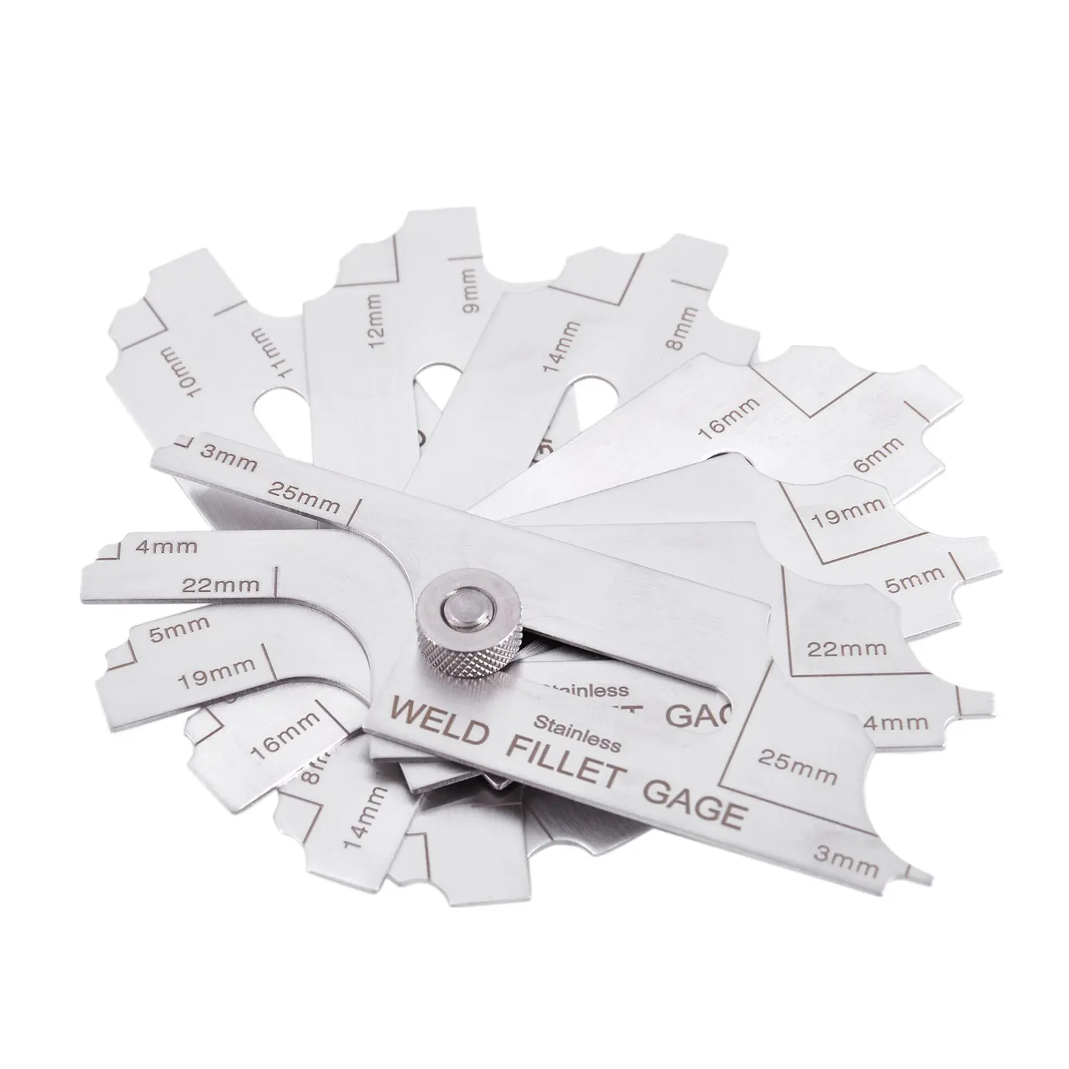 [NEW!A93G】 Welding Fillet Gauge Inspection Welding Gauge (Metric Standard), Convex Weld Tester Convex Weld Inspection Ruler