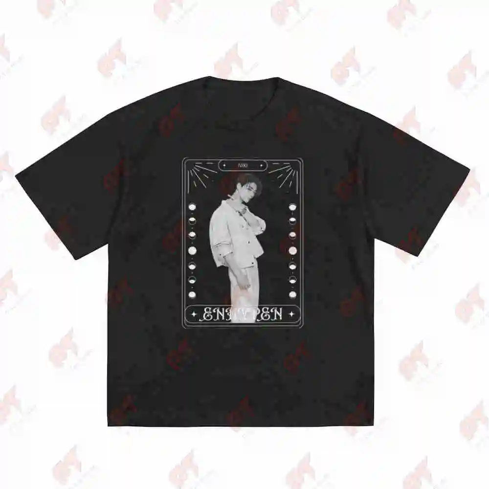 En Card Niki Kpop Short Sleeve Tee 100% Cotton T-Shirt