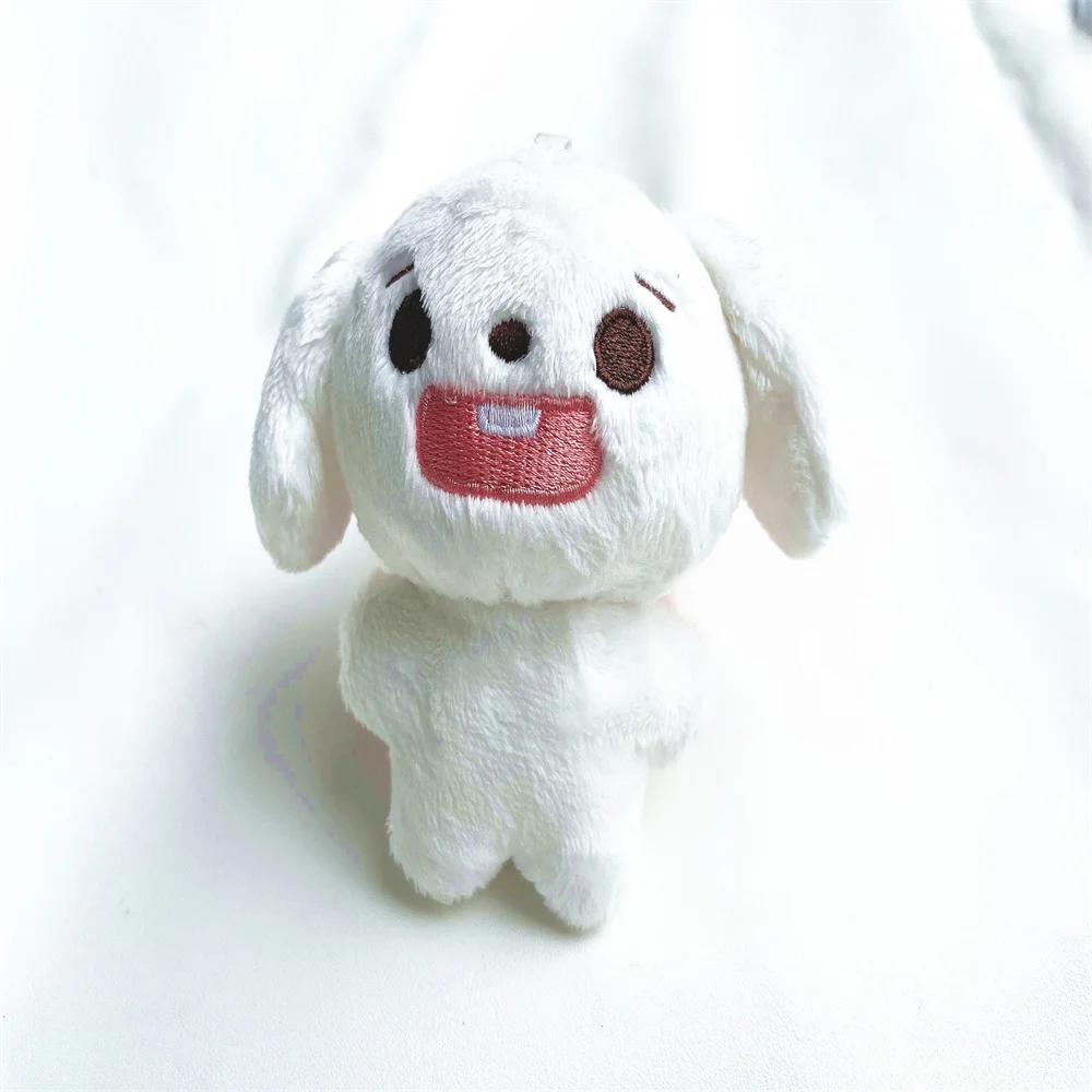 Kpop Jung Woo 10 CM Cartoon Animal Big Mouth Dog Doll BOK7E Cute Soft Plush Keychain Bag Pendant Decoration Gift Fans Collection